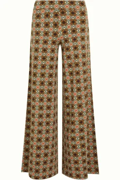 King Louie Broeken|Border Palazzo Pants Casey Black