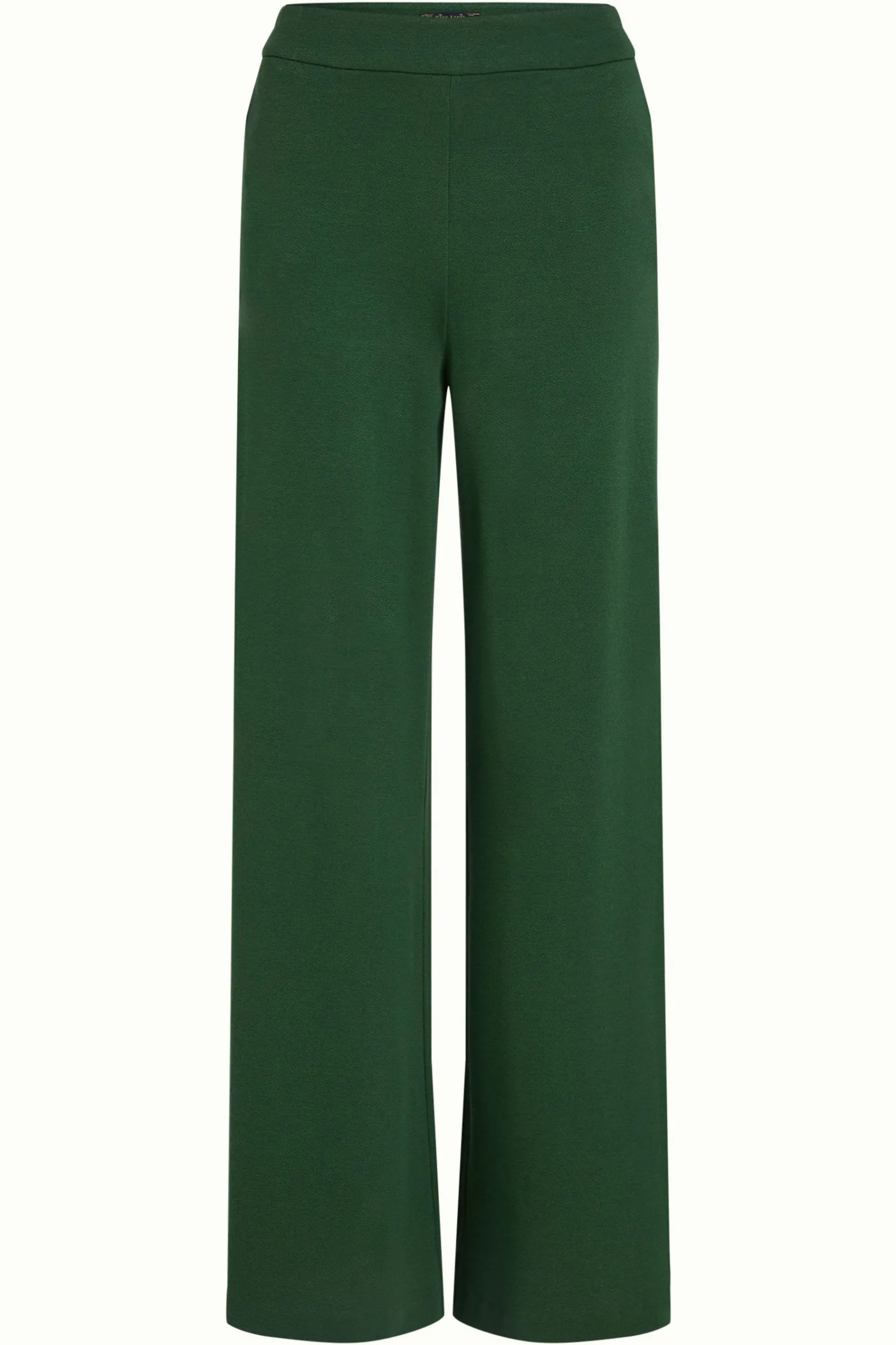 King Louie Broeken|Border Palazzo Pants Milano Crepe Forest Green