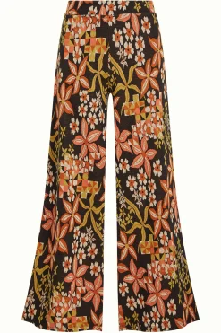 King Louie Broeken|Border Palazzo Pants Morgane Black