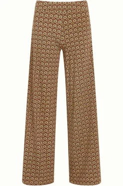 King Louie Broeken|Border Palazzo Pants Smith Umbre