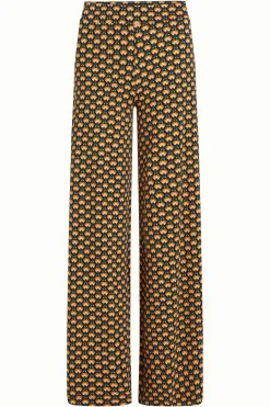 King Louie Broeken|Border Palazzo Pants Valet Streeple Blue