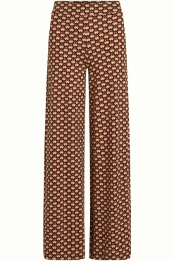 King Louie Broeken|Border Palazzo Pants Valet Cabernet Red