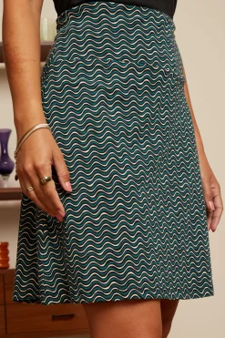 King Louie Rokken|Border Skirt Clancy Black