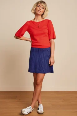 King Louie Rokken|Border Skirt Ditto Evening Blue