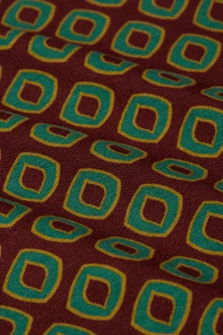 King Louie Rokken|Border Skirt Dusty Cabernet Red