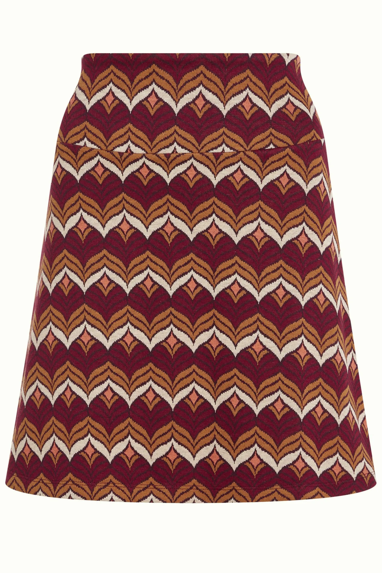 King Louie Rokken|Border Skirt Lounge Cabernet Red
