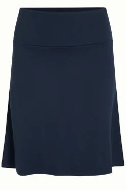 King Louie Rokken|Border Skirt Milano Uni Evening Blue