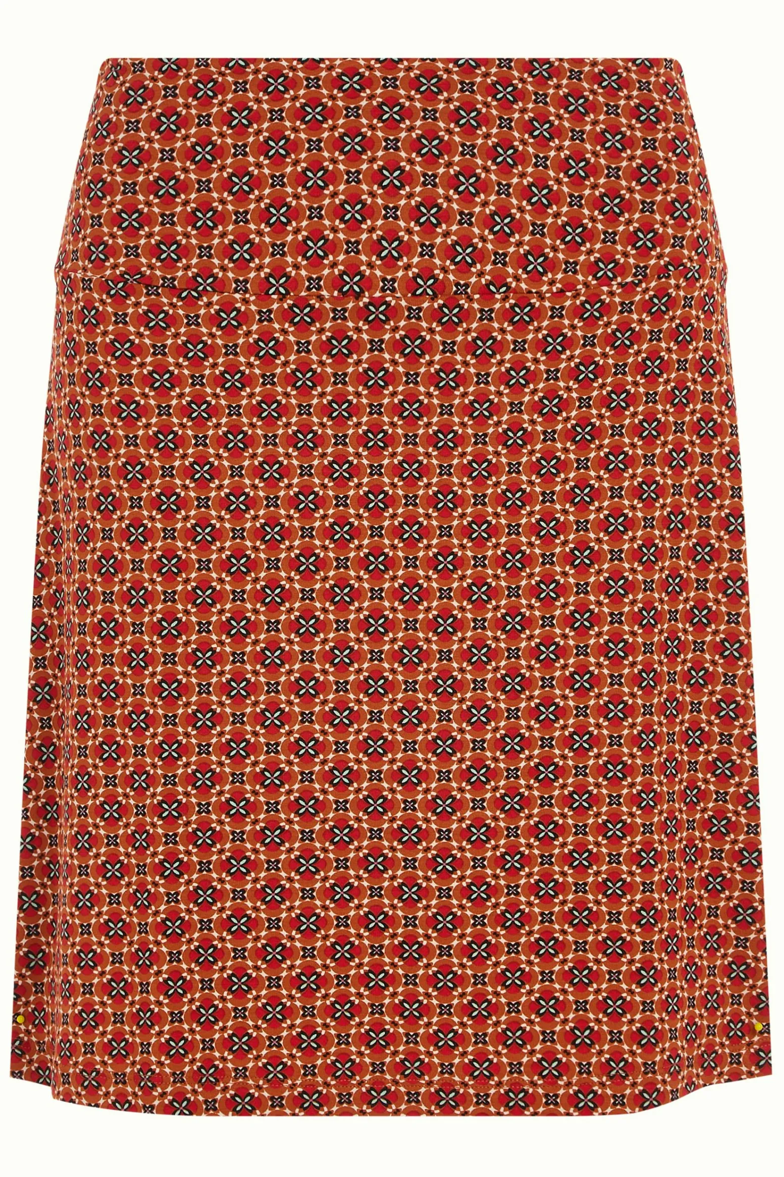 King Louie Rokken|Border Skirt Miro Jalapeno Red