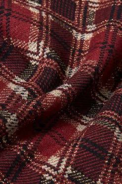 King Louie Rokken|Border Skirt Riley Jacquard Cabernet Red