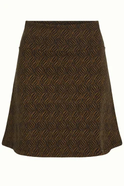 King Louie Rokken|Border Skirt Ruby Jacquard Black