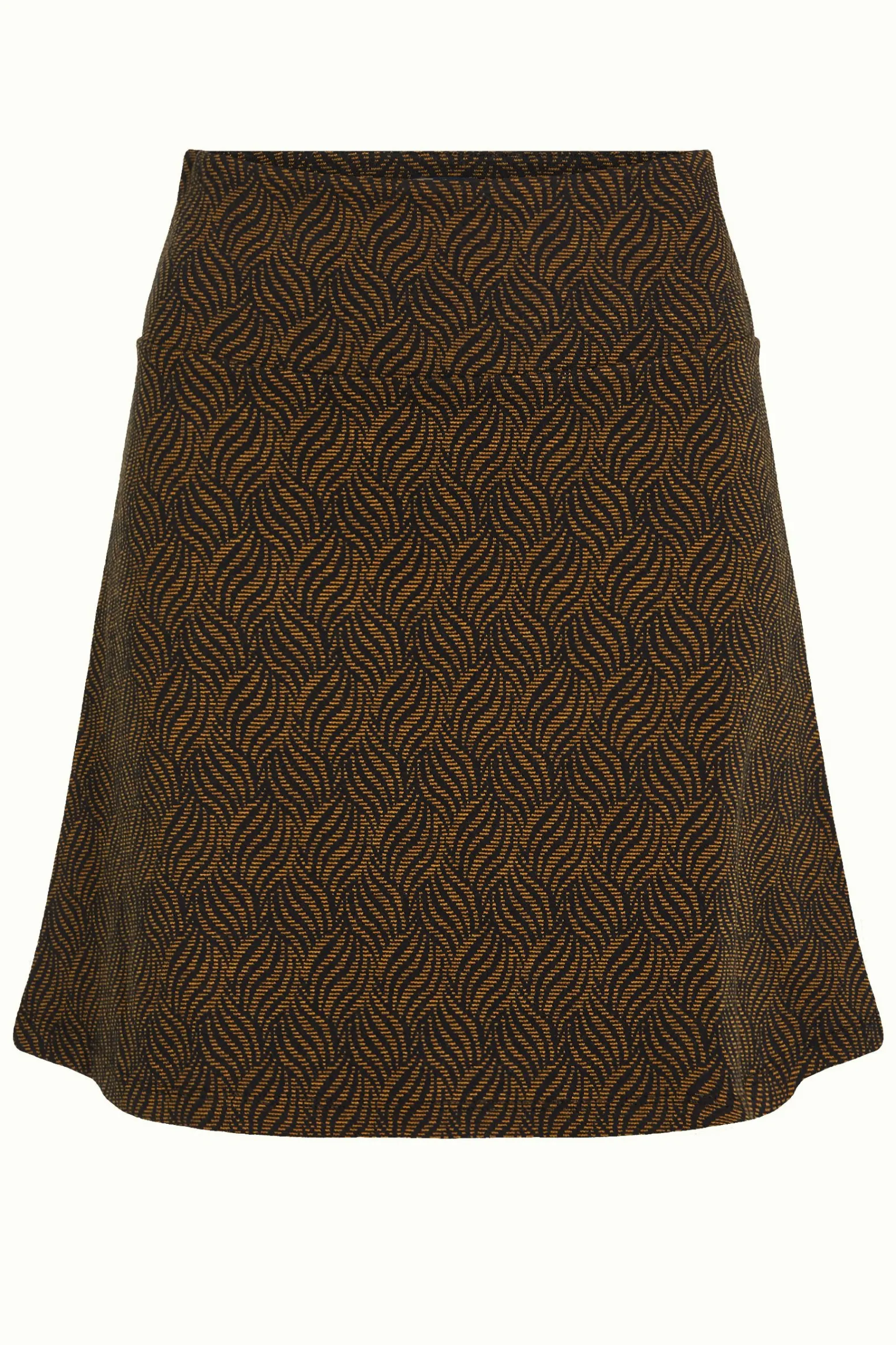 King Louie Rokken|Border Skirt Ruby Jacquard Black