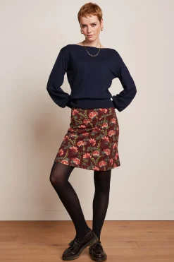 King Louie Rokken|Border Skirt Shanty Cabernet Red