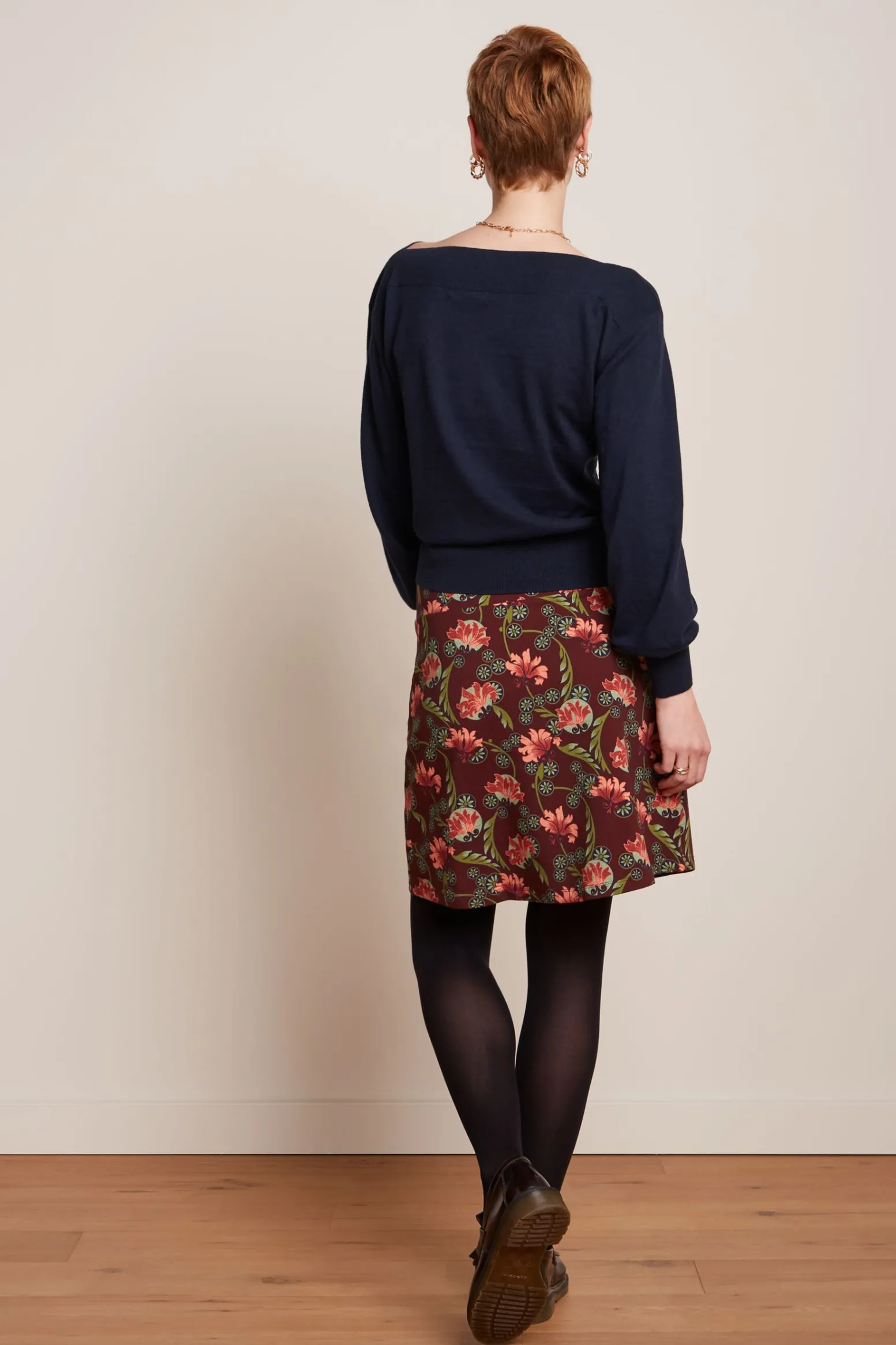 King Louie Rokken|Border Skirt Shanty Cabernet Red