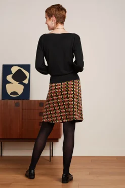 King Louie Rokken|Border Skirt Sunday Evening Blue