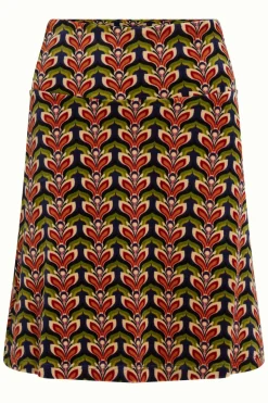 King Louie Rokken|Border Skirt Sunday Evening Blue