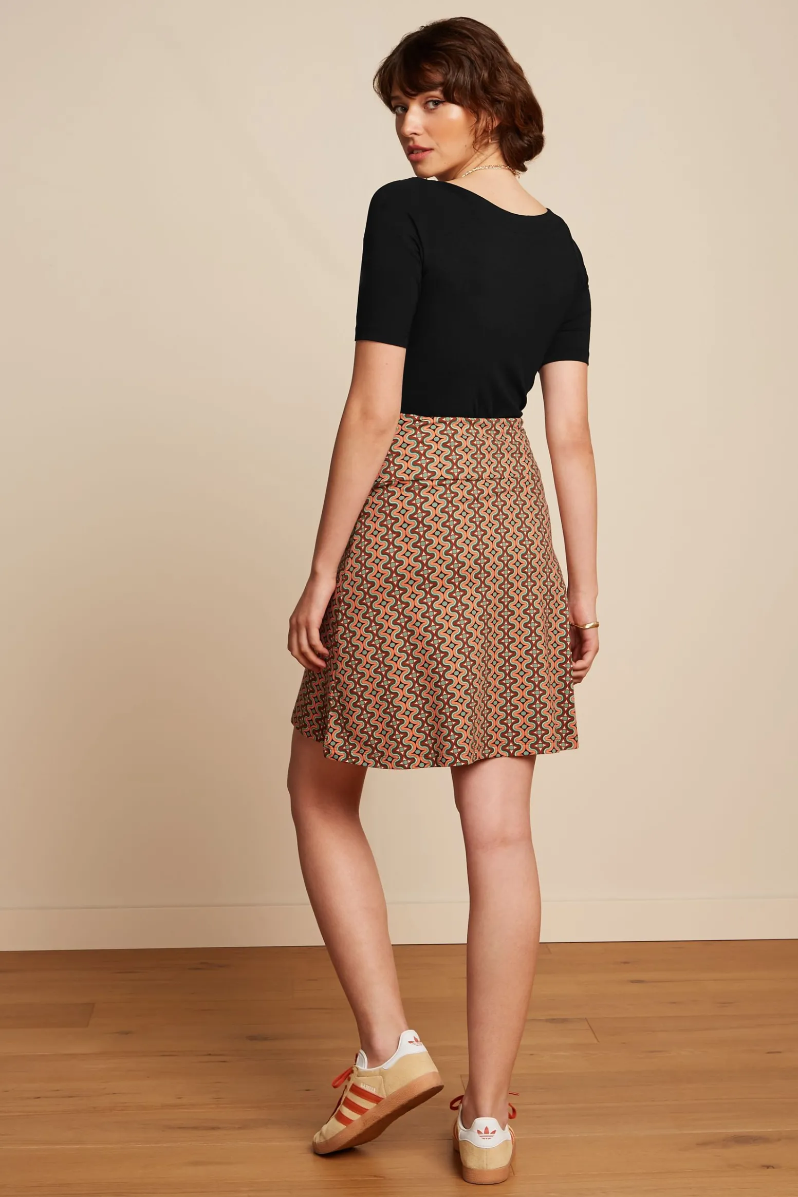 King Louie Rokken|Border Skirt Twisted Black