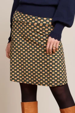 King Louie Rokken|Border Skirt Valet Streeple Blue