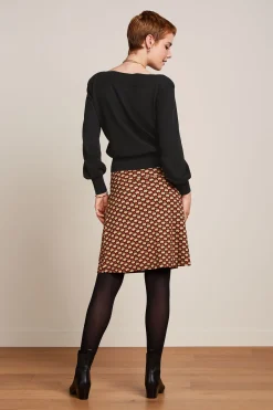 King Louie Rokken|Border Skirt Valet Cabernet Red