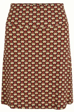King Louie Rokken|Border Skirt Valet Cabernet Red