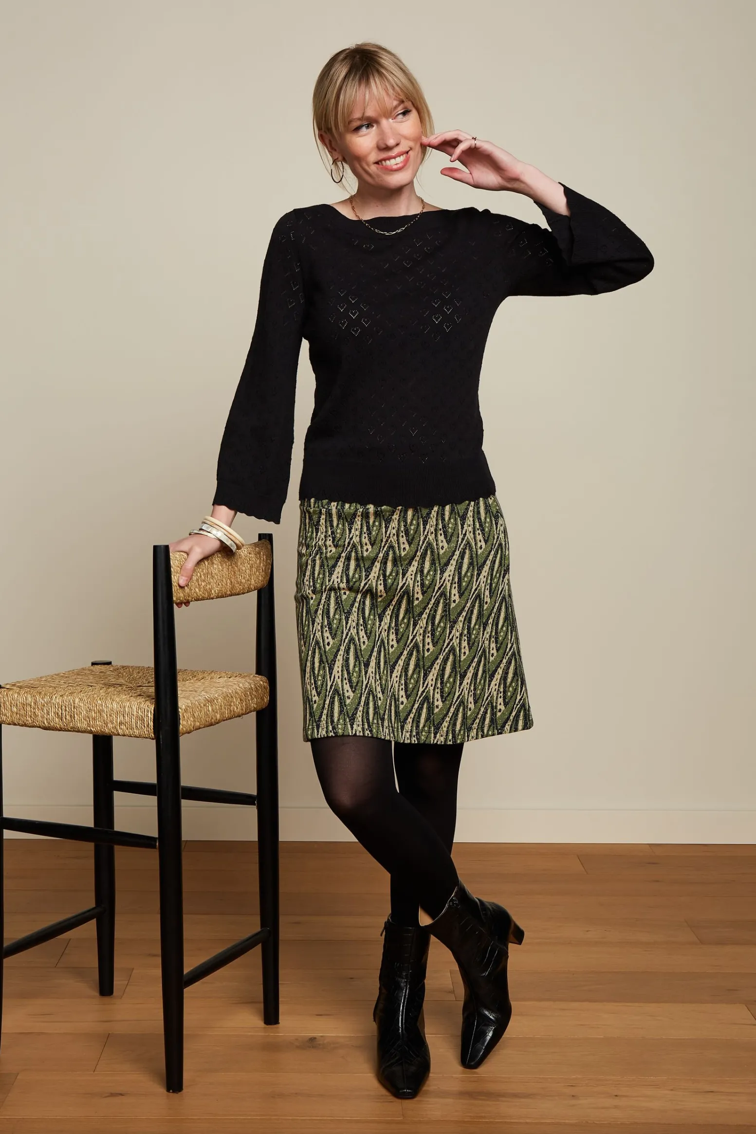 King Louie Rokken|Border Skirt Victory Blue
