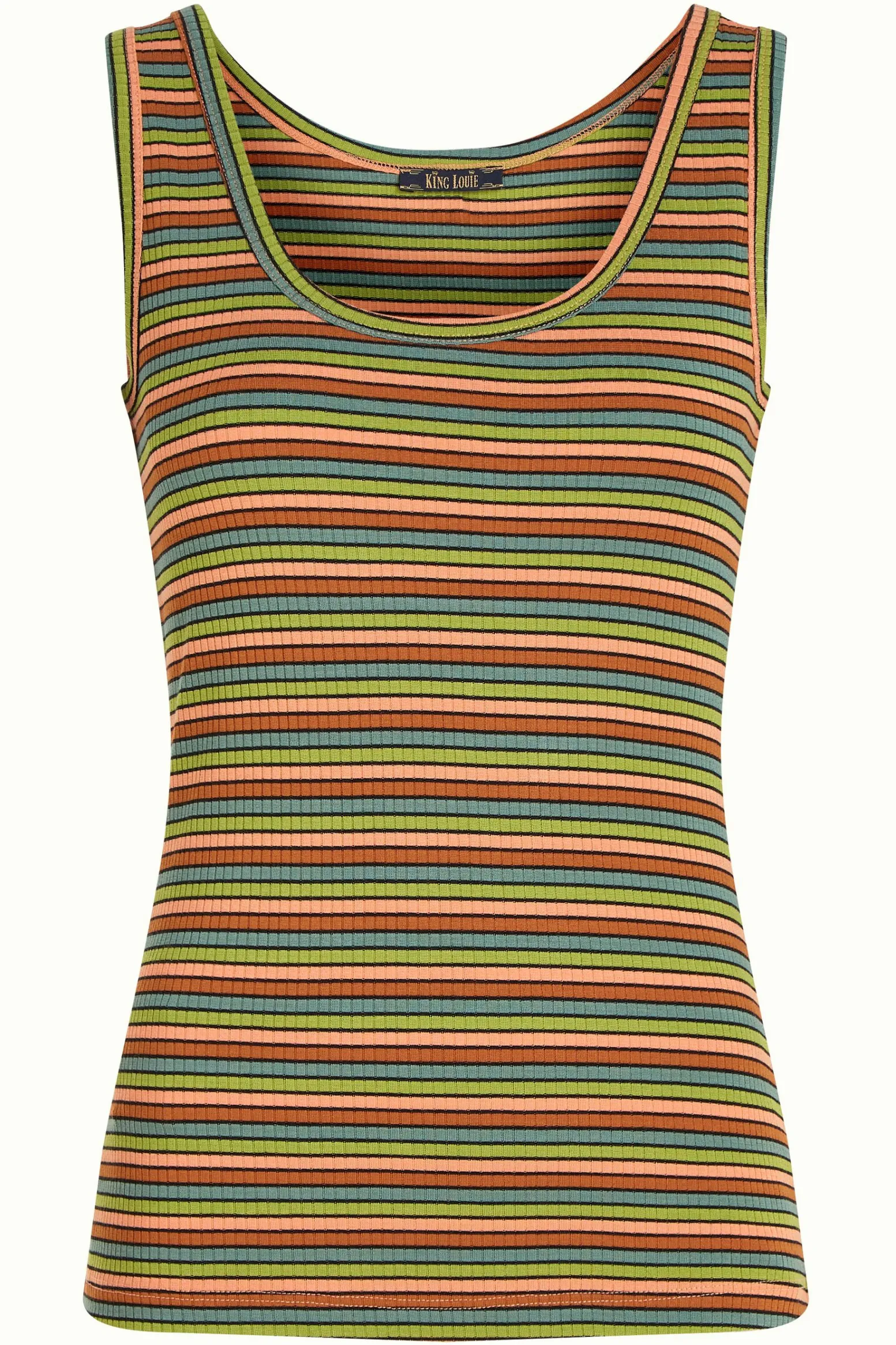 King Louie Tops & Shirts|Brigitta Camisole Cleo Stripe Black
