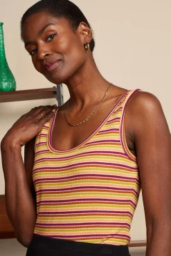 King Louie Tops & Shirts|Brigitta Camisole Cleo Stripe Cream