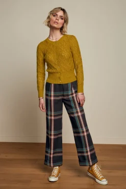 King Louie Vesten|Cardi Puff Borgo Koi Yellow