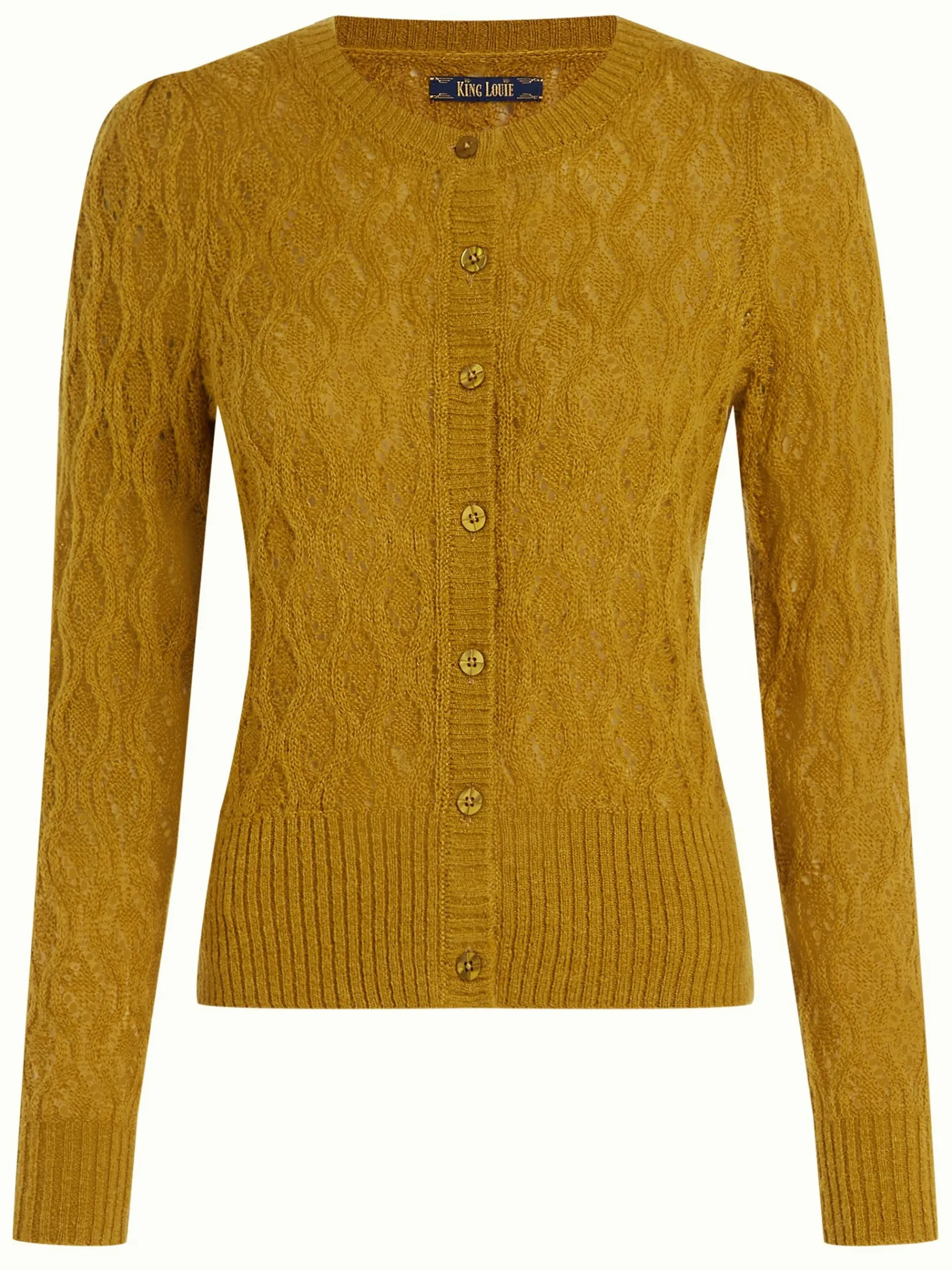 King Louie Vesten|Cardi Puff Borgo Koi Yellow