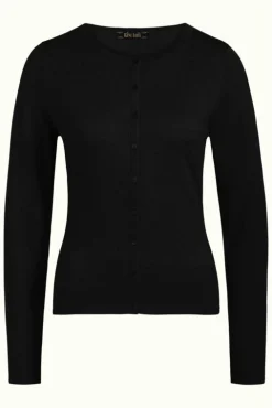 King Louie Vesten|Cardi Roundneck Cocoon Black