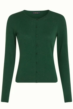 King Louie Vesten|Cardi Roundneck Cocoon Forest Green