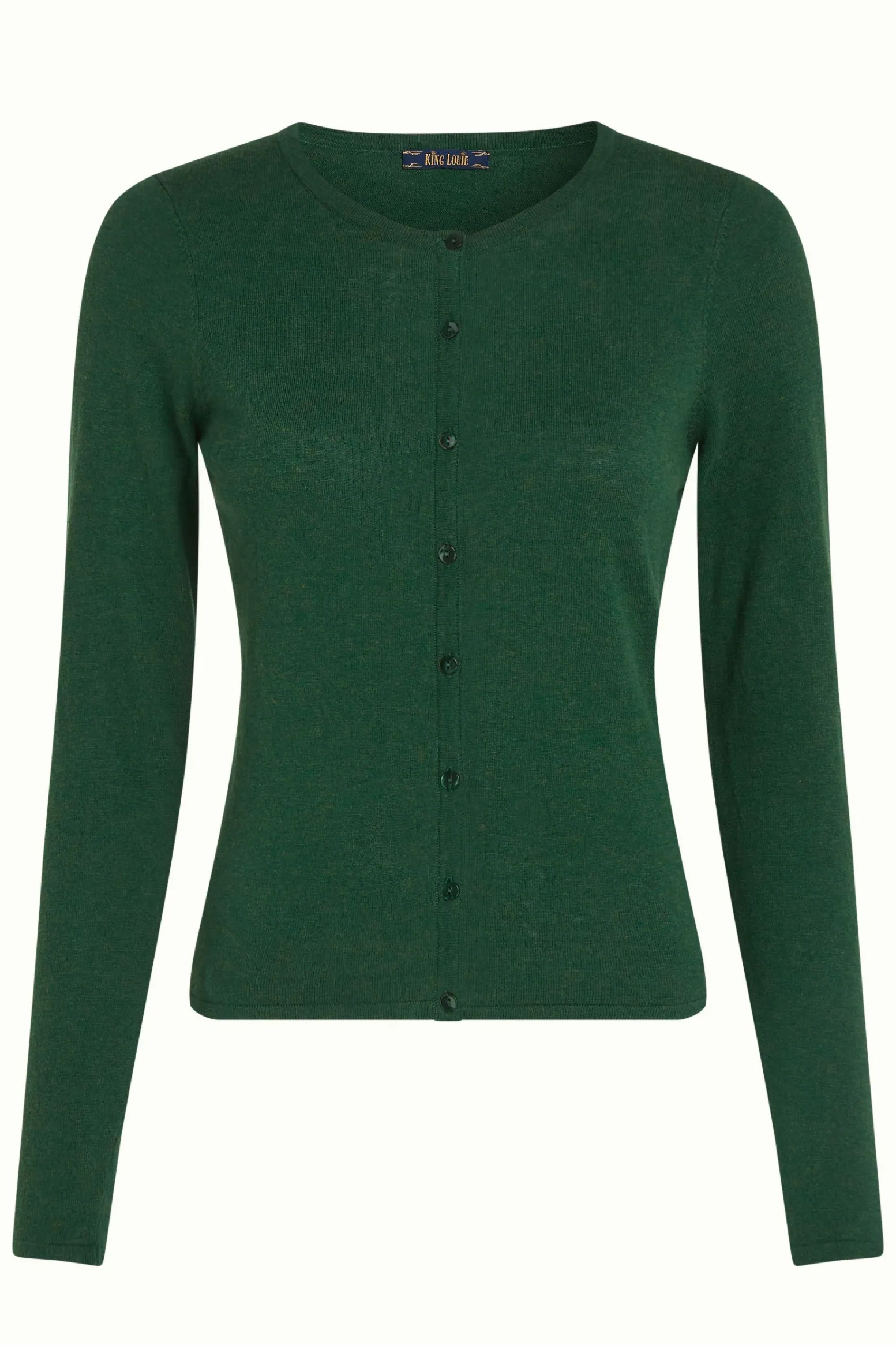 King Louie Vesten|Cardi Roundneck Cocoon Forest Green