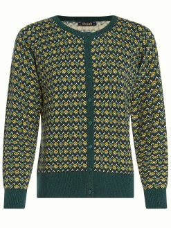 King Louie Vesten|Cardi Roundneck Darling Pine Green
