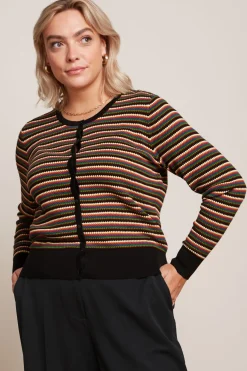 King Louie Vesten|Cardi Roundneck Gilmour Black