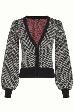 King Louie Vesten|Cardi V Bell Violette Black