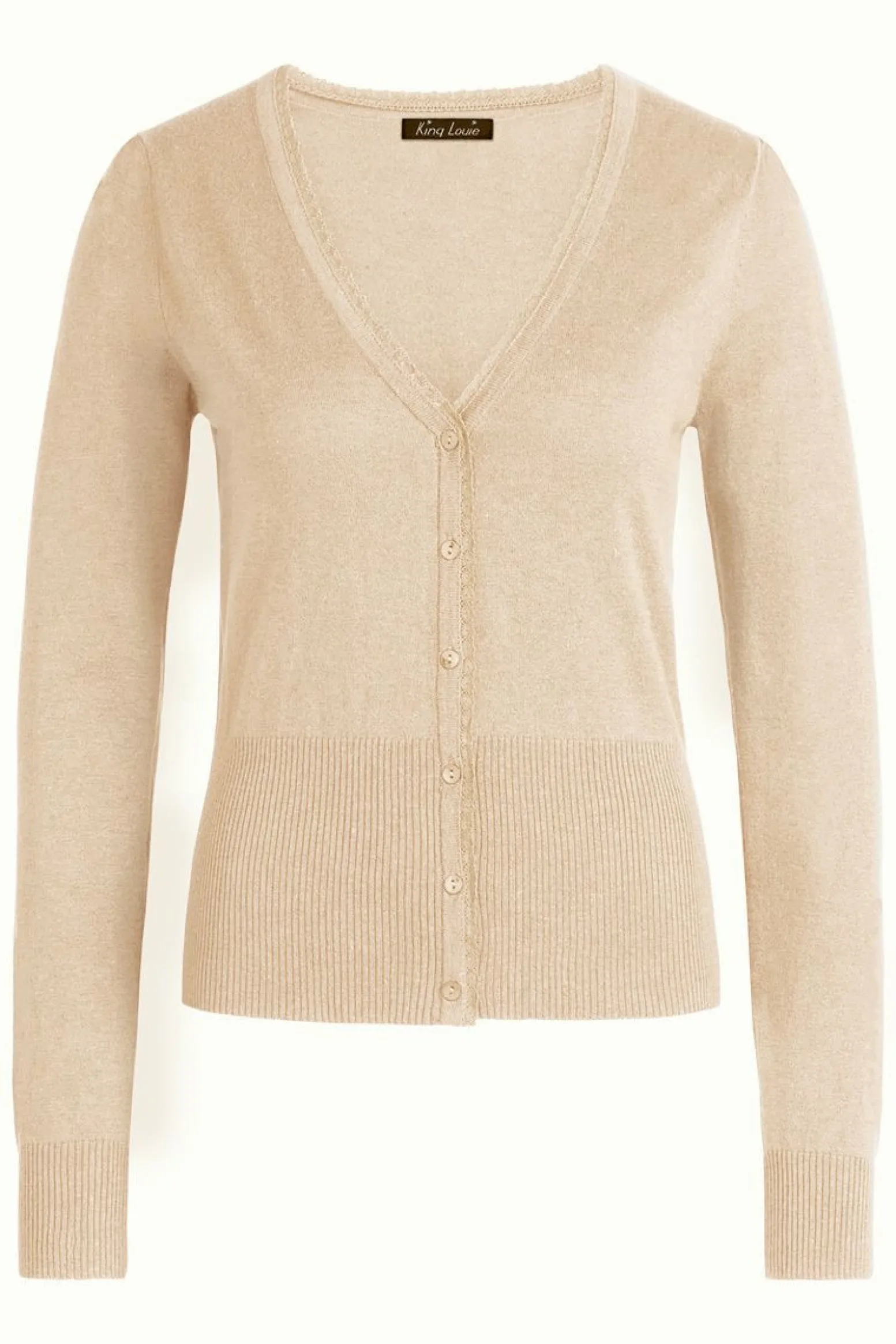 King Louie Vesten|Cardi V Cocoon Cream