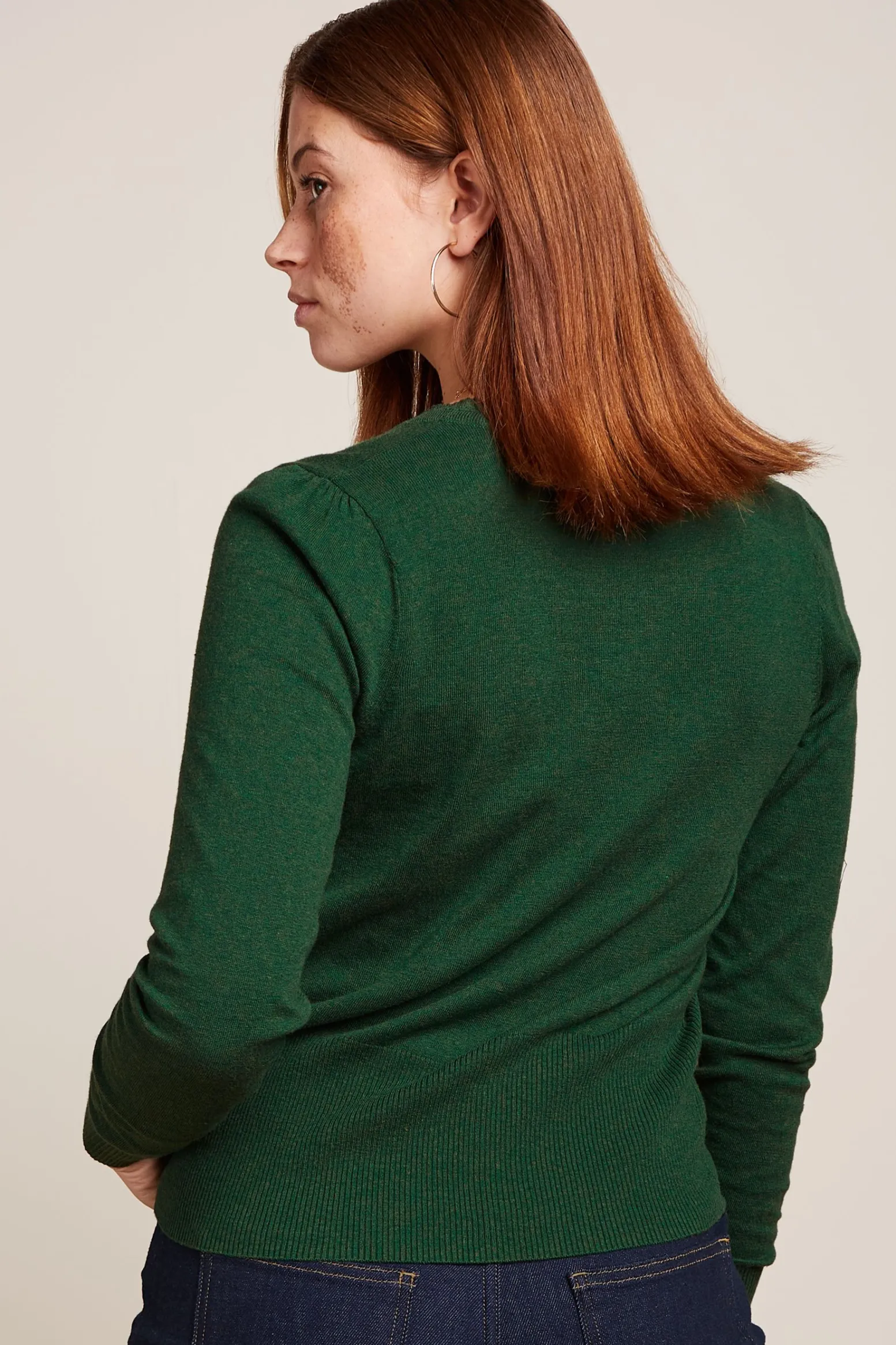 King Louie Vesten|Cardi V Cocoon Forest Green