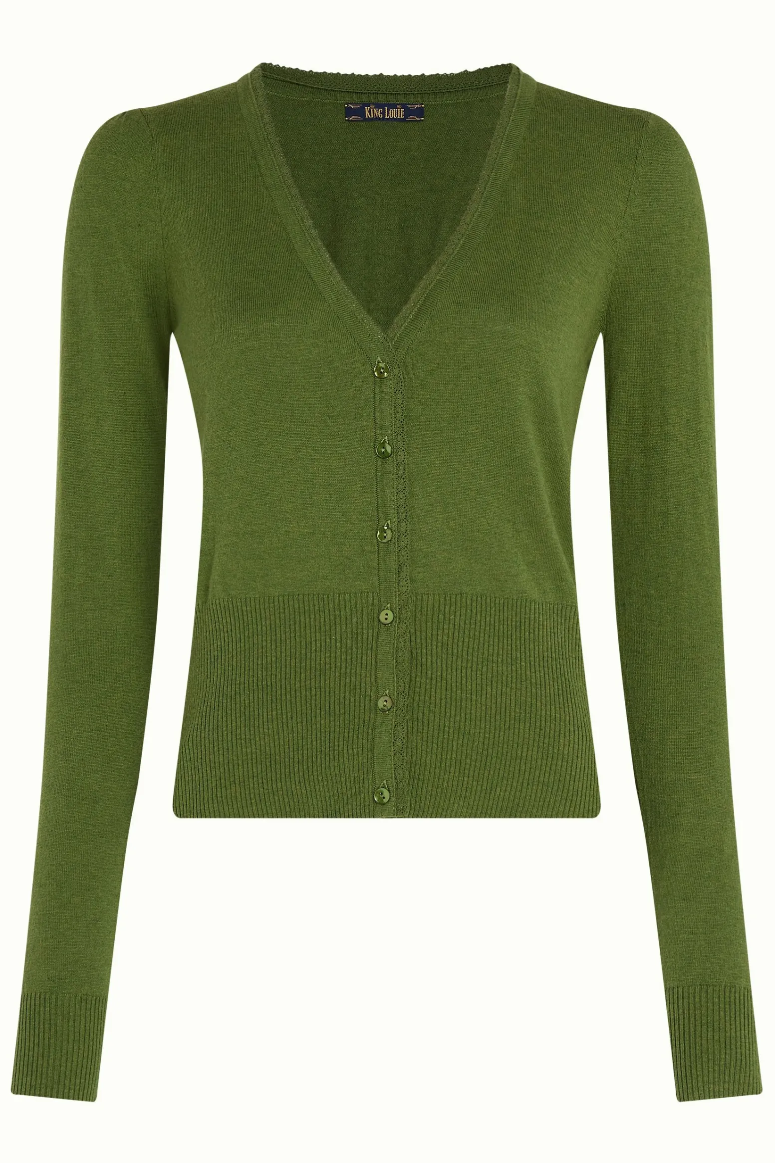 King Louie Vesten|Cardi V Cocoon Posey Green