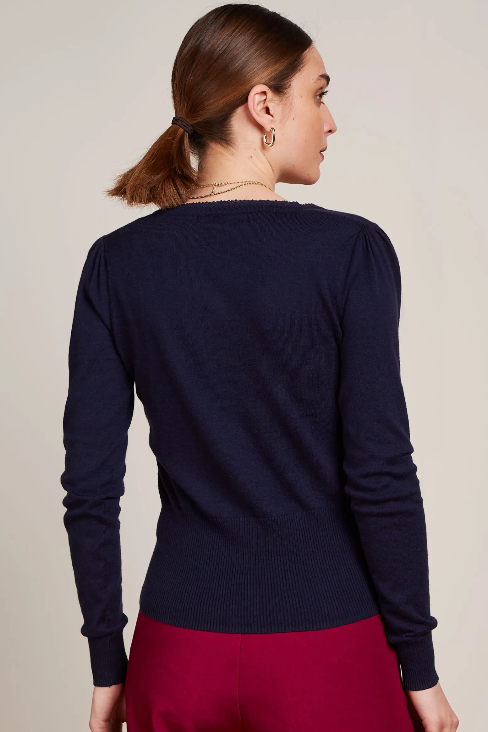 King Louie Vesten|Cardi V Cocoon Blue