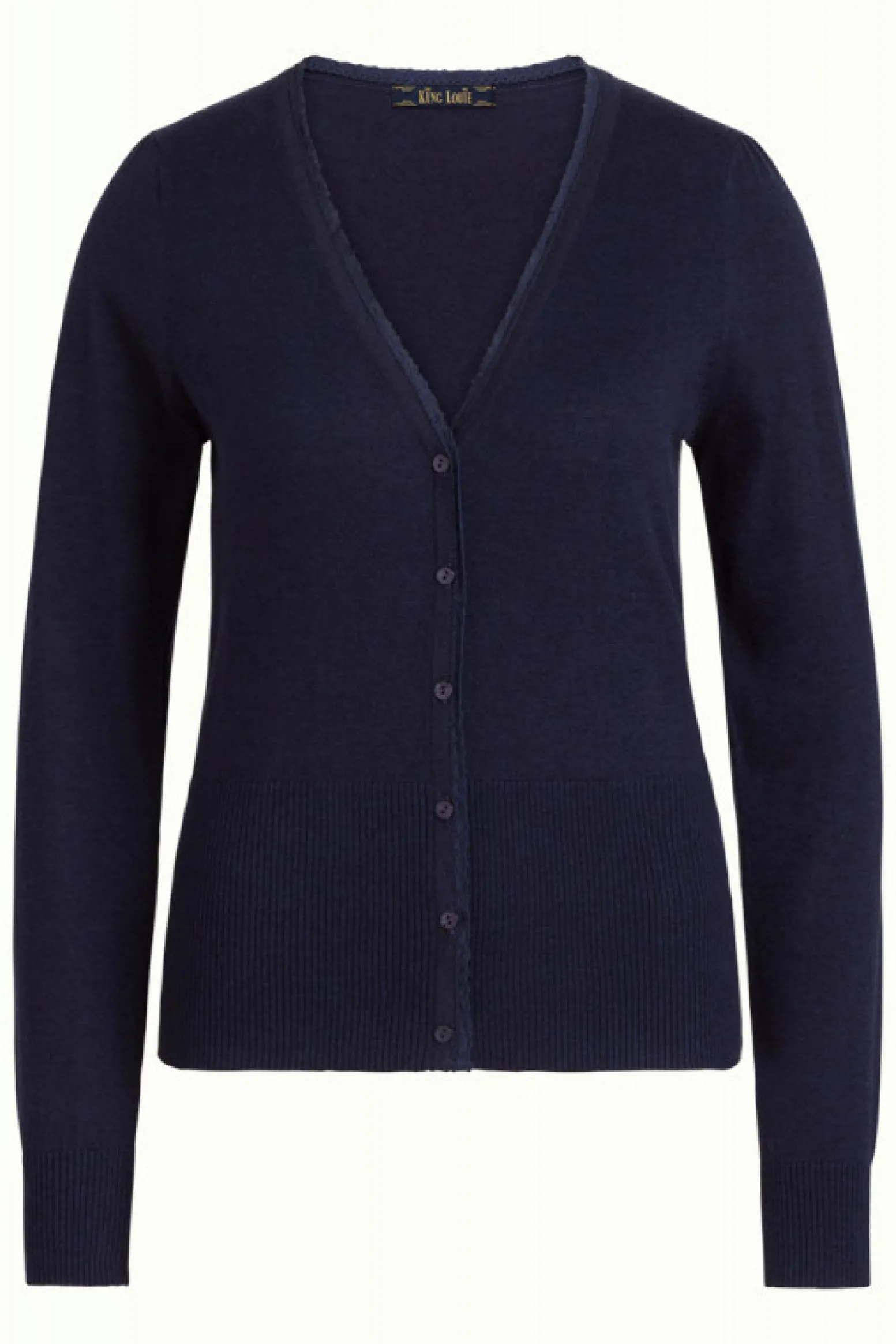 King Louie Vesten|Cardi V Cocoon Blue