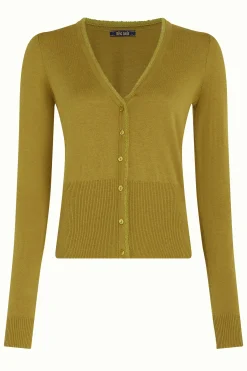 King Louie Vesten|Cardi V Cocoon Curry Yellow