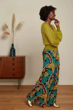 King Louie Vesten|Cardi V Deco Lentil Green