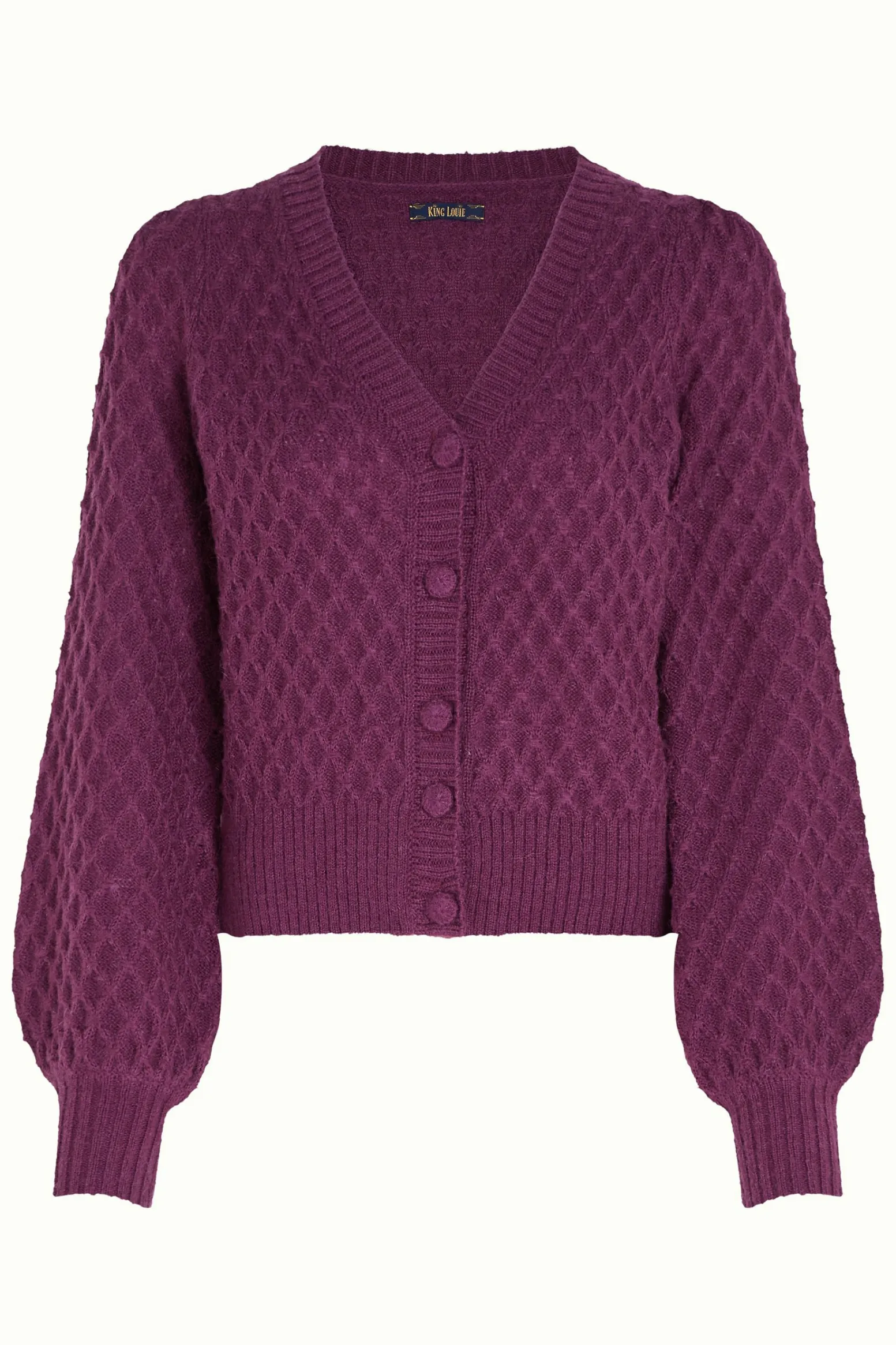 King Louie Vesten|Cardi V Farfalle Caspia Purple