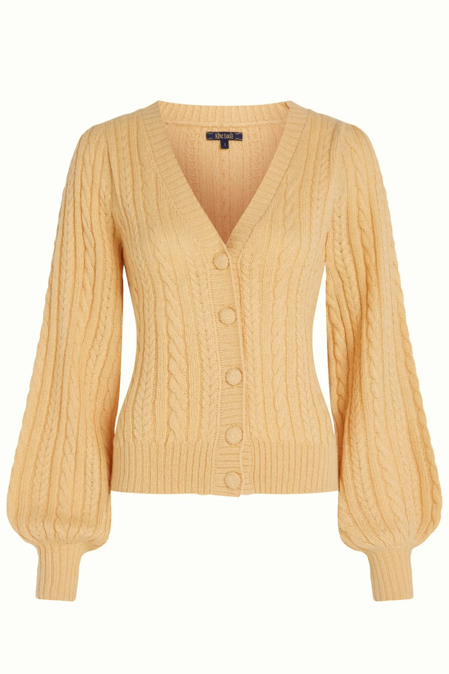 King Louie Vesten|Cardi V Farfalle Pebble