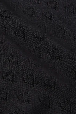 King Louie Vesten|Cardi V Heart Ajour BCI Black