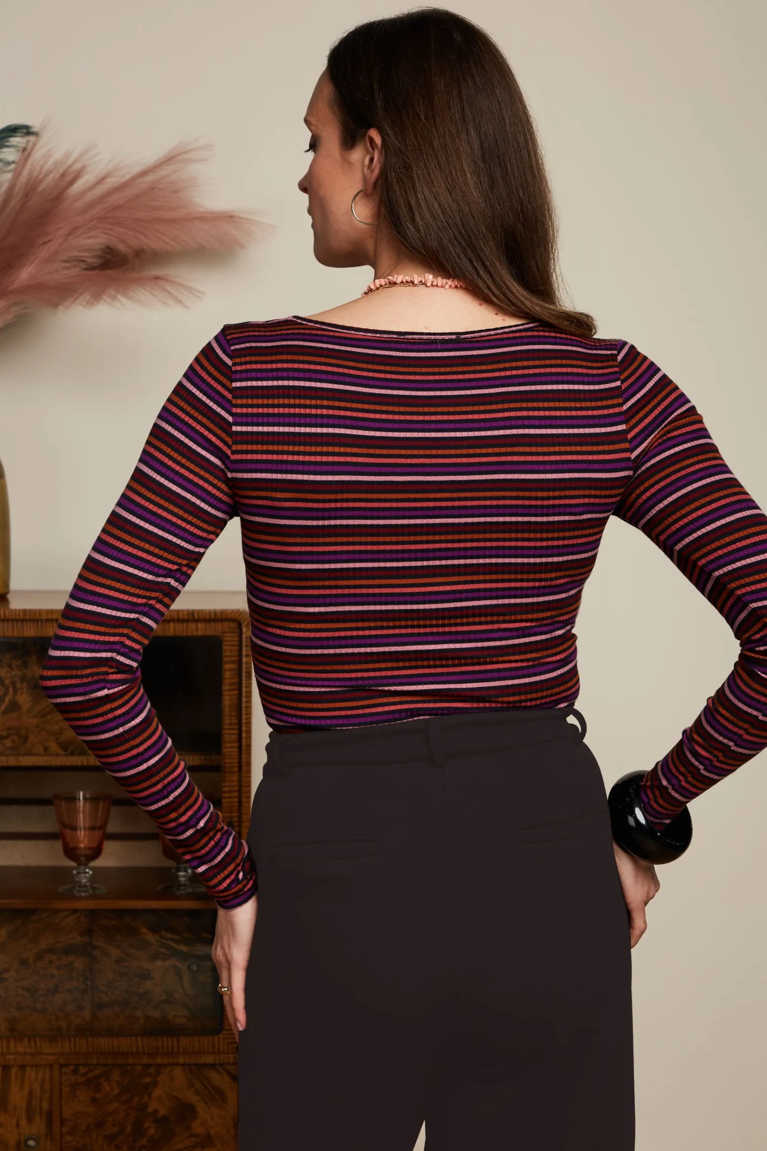 King Louie Tops & Shirts|Carice V Top Rolla Stripe Mesa Pink