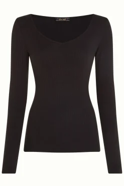 King Louie Tops & Shirts|Carice V Top Uni Rib Black