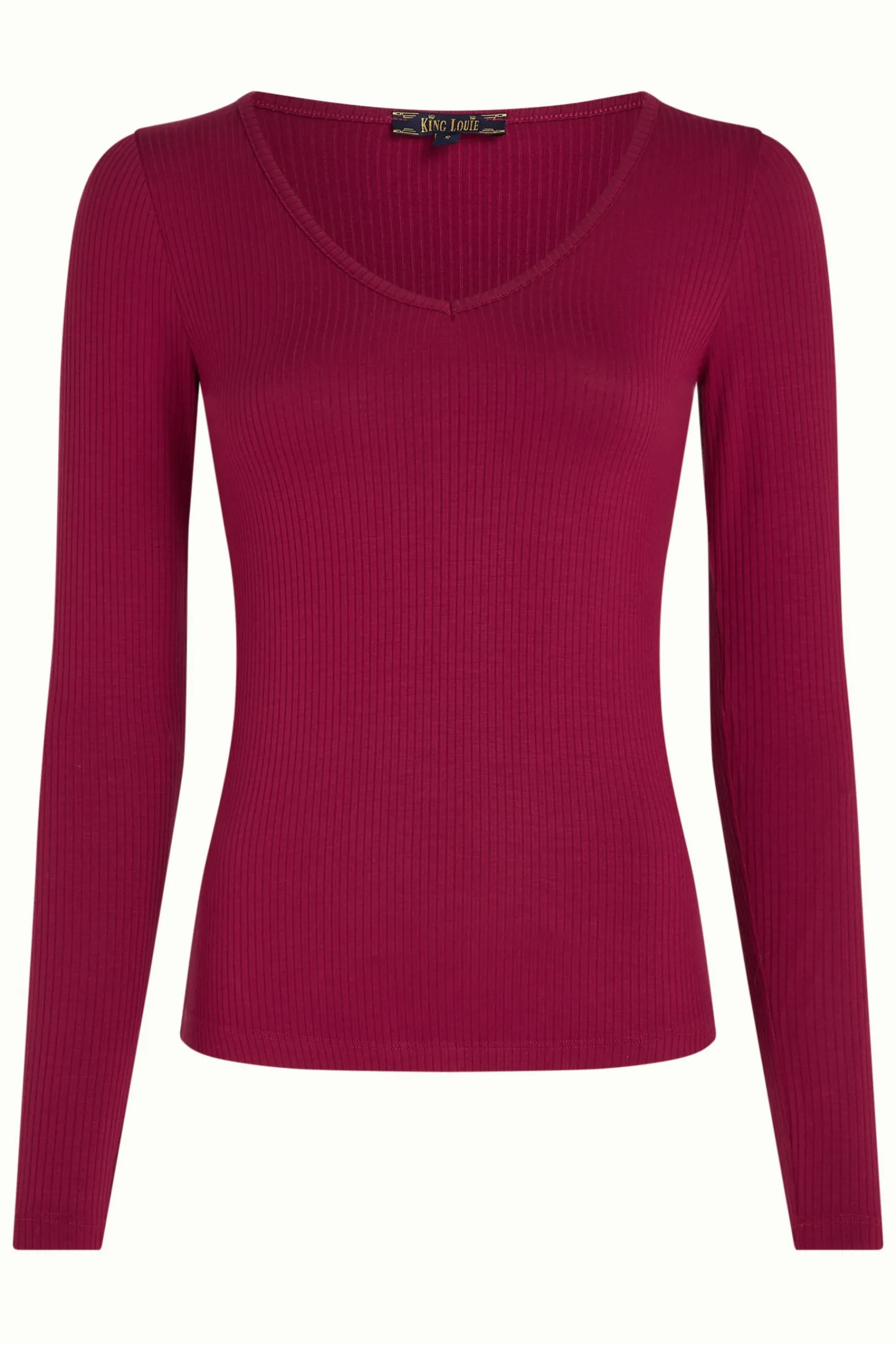 King Louie Tops & Shirts|Carice V Top Uni Rib Beaujolais Red