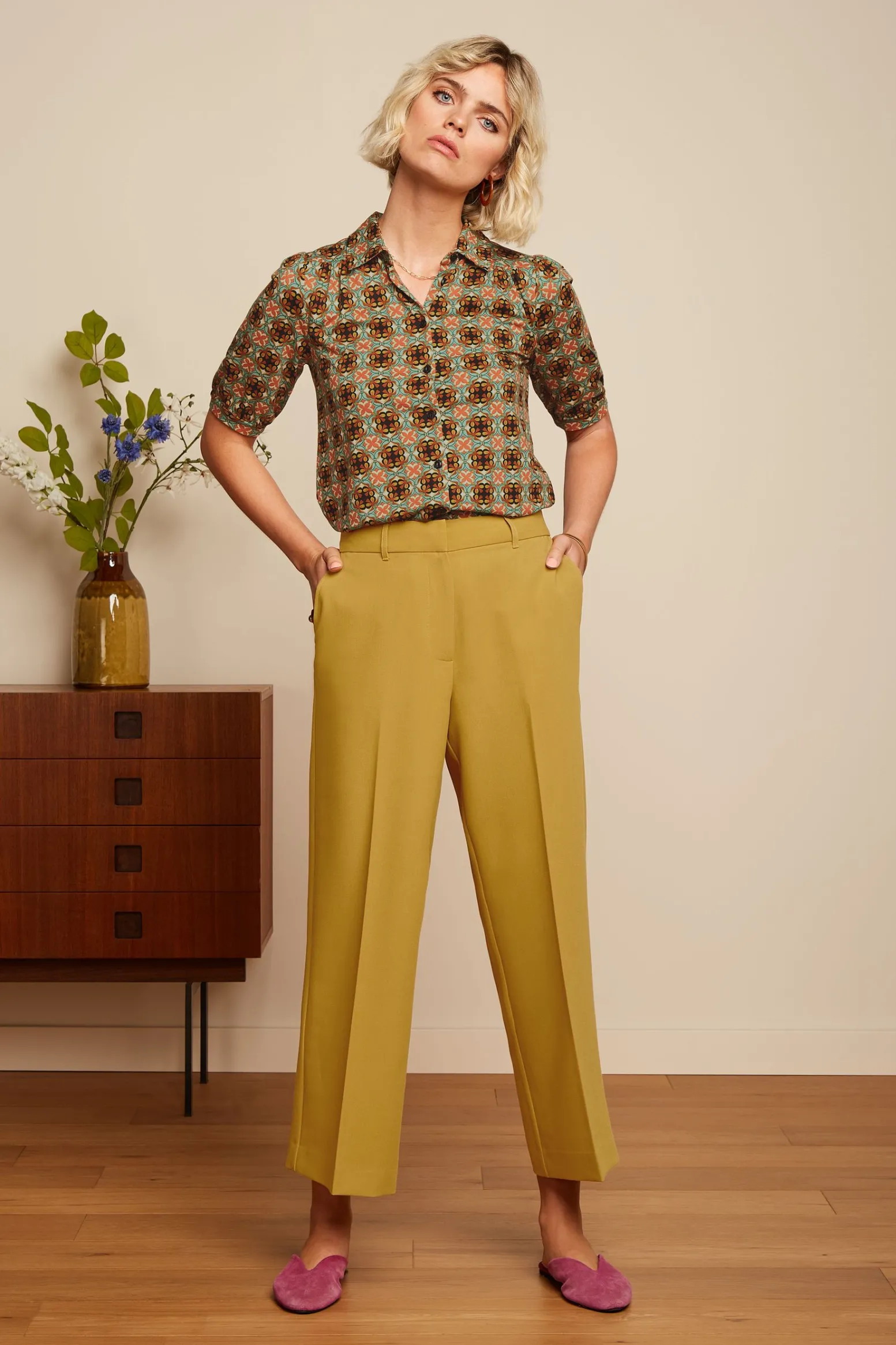 King Louie Blouses|Carina Blouse Casey Black