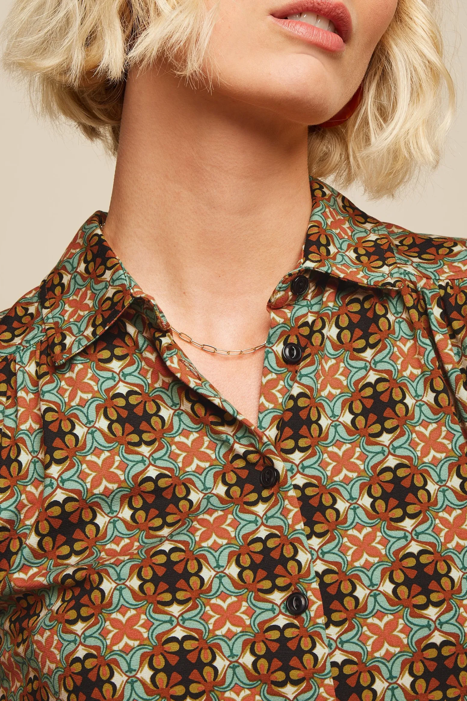 King Louie Blouses|Carina Blouse Casey Black
