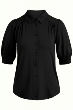 King Louie Blouses|Carina Blouse Ecovero Light Black